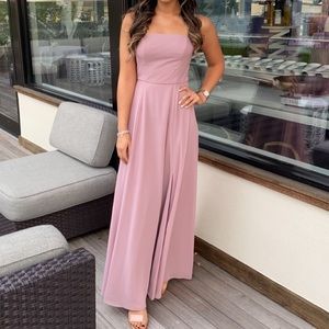 Elegant mauve strap dress!
